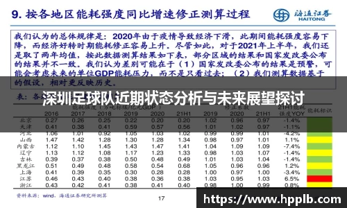 深圳足球队近期状态分析与未来展望探讨